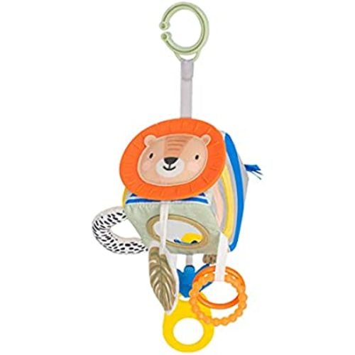 Taf Toys Discovery Cube, Newborn and Baby Developmental Activity Toy. Use on Strollers, Bassinets, Crib & Car Seats. with A Mirror, Teether. Curiosity Booster, for Ages 3-6 Months.