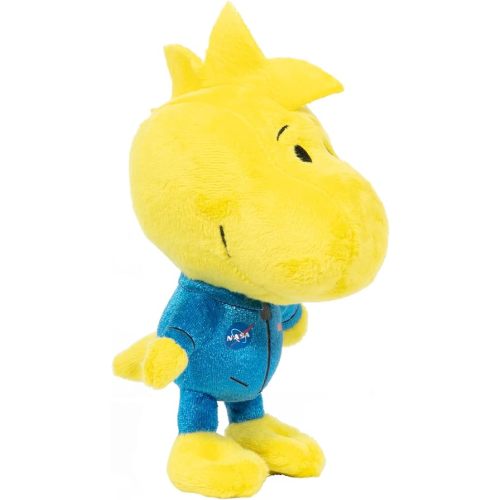 JINX Official Peanuts Collectible Plush Woodstock, Excellent Plushie Toy for Toddlers & Preschool, Blue NASA Astronaut, Snoopy Team