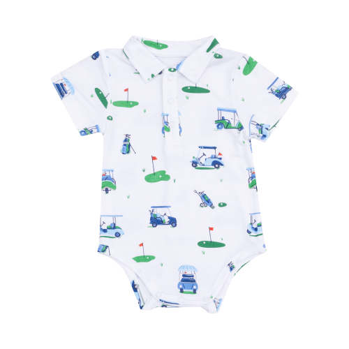 Polo Bodysuit, Vintage Golf Carts
