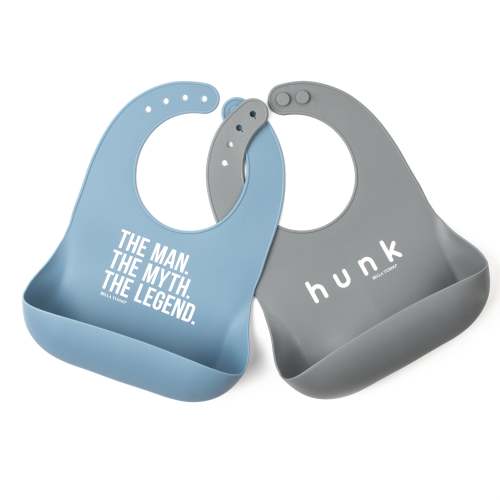 The Man, Legend + Hunk Wonder Bib Set