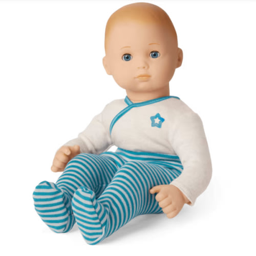 Bitty Baby® Doll #3 with blonde hair in Soft Blue