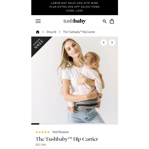 The Tushbaby Hip Carrier