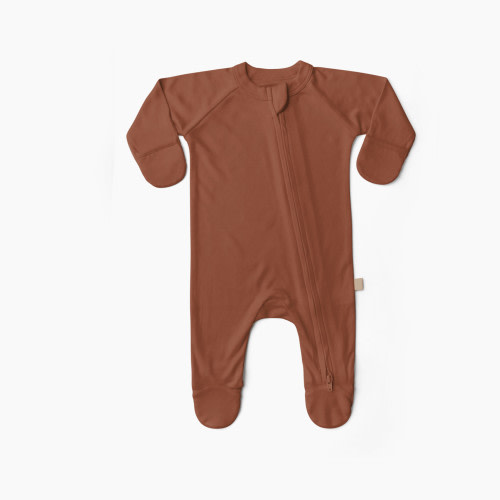 Goumi Kids x Babylist Solid Grow With You Footie - Loose Fit - Strawberry, 0-3 M