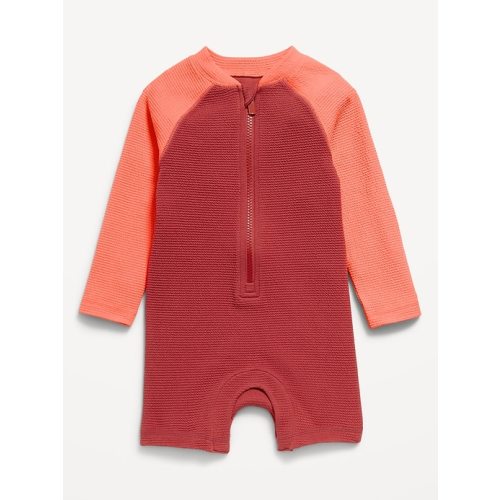 Color-Block Swim Rashguard One-Piece for Baby | Old Navy