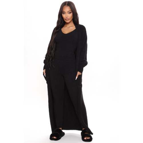 Living So Cozy 3 Piece Legging Set - Black