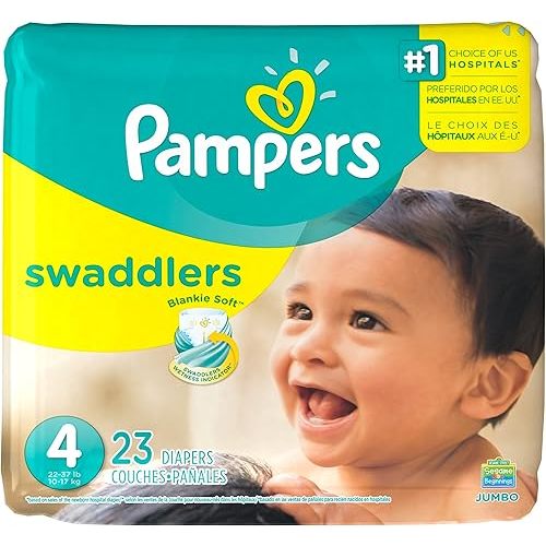 Pampers Swaddlers Diapers Size 4 - Jumbo Pack 23 Count