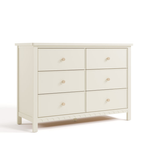 Graco Sasha 6 Drawer Nursery Dresser, Frosted Oat