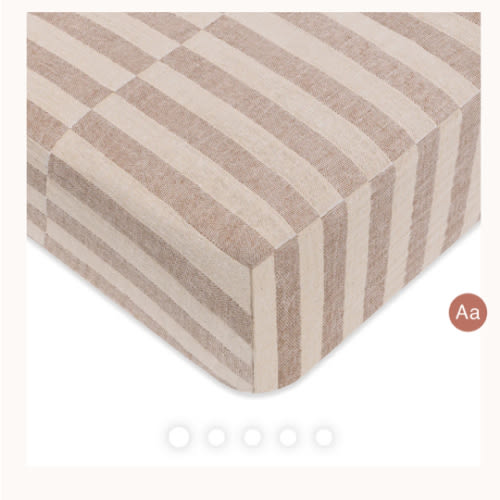 Babyletto Crib Sheet in GOTS Certified Organic Muslin Cotton