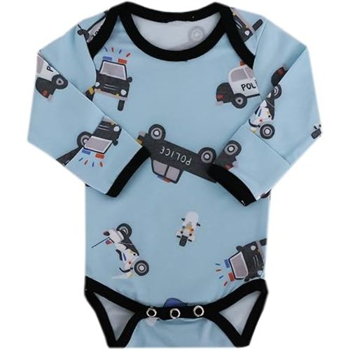 Copper Pearl Long Sleeve Bodysuit Baby: Ultra Soft Baby for Newborns, Boys, and Girls - Stylish, Comfortable, Overlap Shoulders, Premium Knit Fabric - Newborn, Leo