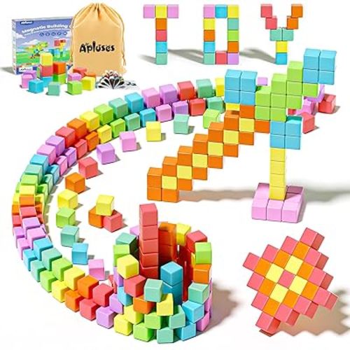 Magnetic Blocks, Magnet Building Cubes for Toddlers Ages 3-5, STEM Educational Sensory Autism Montessori Preschool Toys, Gifts for Kids Ages 4-8 Year Old Boys and Girls