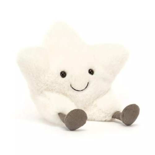 JellyCat New Creative Plush Gift Amuseables Cream Star 24cm Stuffed Soft Plush Toy Gift