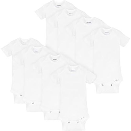 Gerber Unisex-Baby 8-pack Short Sleeve Onesies Bodysuits