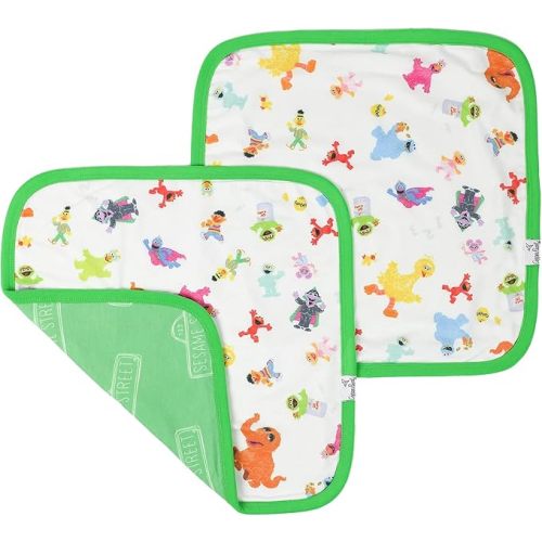 Copper Pearl Baby Security Blanket Set of 2 - Portable Size for Self-Soothing On-The-Go, Ideal Baby Blankets for Boys and Girls, Ultra-Soft, and Gift-Ready Loveys - Sesame Friends