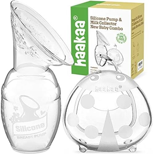 Haakaa Silicone Breastfeeding Manual Breast Pump Milk Pump 100% Food Grade Silicone BPA PVC and Phthalate Free