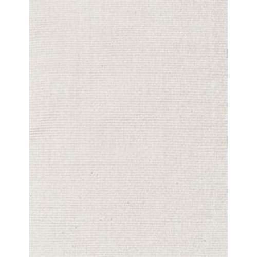 Solid White Flatweave Eco Organic Cotton Rug - GOTS Certified - 5' x 8'