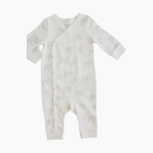 Pehr Organic Cotton Wrap Romper - Follow Me Elephant, 0-3 M