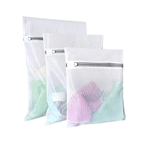 Lingerie Bags for Washing Delicates,Small Fine Mesh Laundry Bags,3Pcs(1 Large,1 Medium,1 Small)