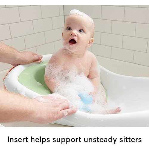 Fisher-Price Baby to Toddler Bath 4-in-1 Sling ‘n Seat Tub with Removable Infant Support and 2 Toys, Puppy Perfection