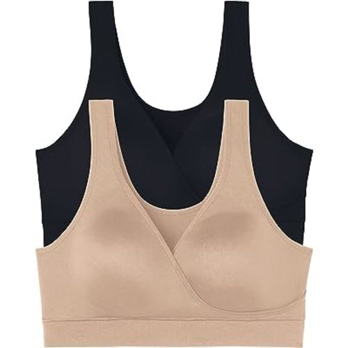 Vanity Fair Women's Maternity Nursing Bras for Breastfeeding: Wireless Pullover Lounge Sleep Bra, Available in Multipacks