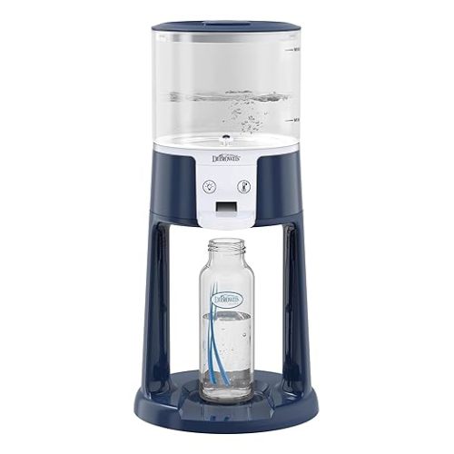 Dr. Brown's Insta-Prep Warm Water Dispenser to Instantly Prepare Baby’s Formula Bottle,Large Capacity Glass Tank with 3 Temperature Settings,Blue