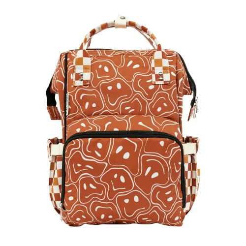 Ryker Faces & Autumn Check - Diaper Bag