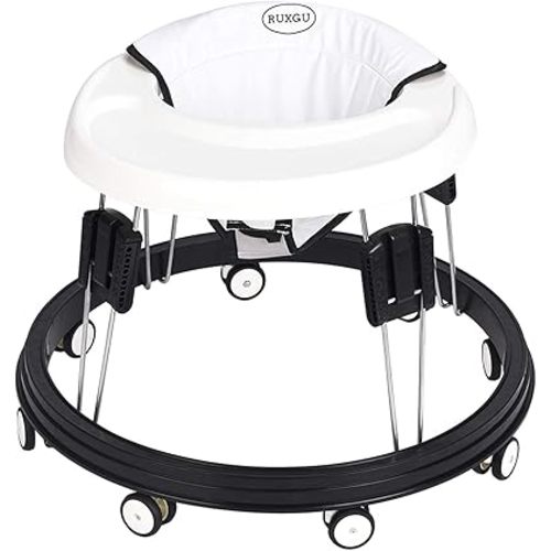 The Foldable Baby Walker, Suitable for 66-80cm Height Wheeled Baby boy and Girl Walker, Mute Anti-Rollover Baby Walker, Avoid Bicycle Rollover, Foldable Baby Chair