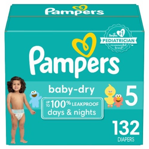 Pampers Baby Dry Diapers - (Select Size and Count), Size: 5