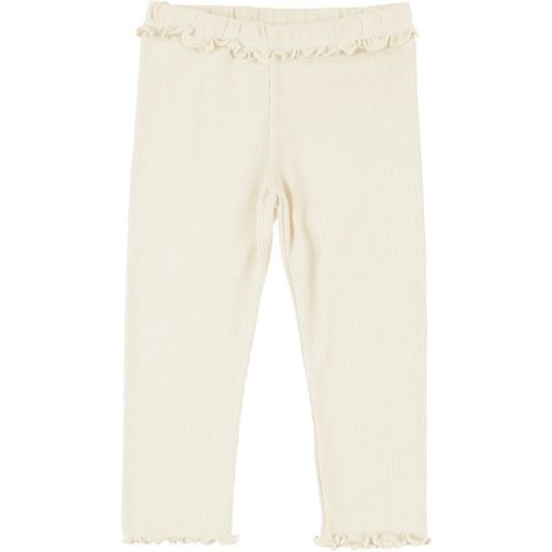 Haloumoning Baby Girls' and Toddler Ribbed Ruffle Pants Fall Pull on Elastic Waist Bottoms Outfits