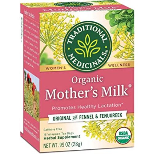 Traditional Medicinals Mother's Milk Tea - Organic Tea for Breastfeeding, Traditional Medicines Lactation Tea, Pack 1