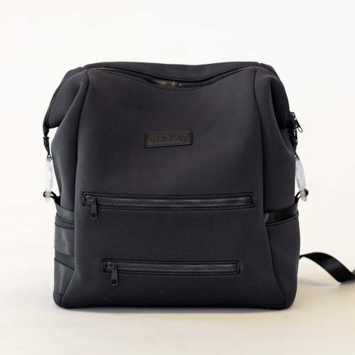 Black Neoprene Diaper Backpack – Bunso Collection