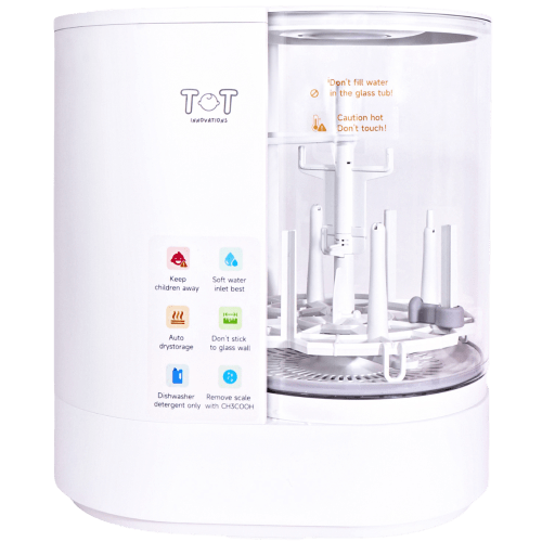 3-in-1 Baby Bottle Care System: Washes, Sterilizes + Dries