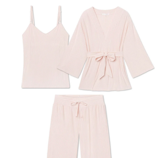 LAKE | Women | DreamModal® Pajamas | Fog Maternity Kimono Bundle