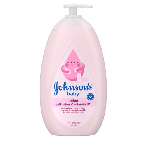 Johnson's Moisturizing Mild Pink Baby Body Lotion, Coconut Oil for Delicate Skin, Hypoallergenic - 27.1 fl oz