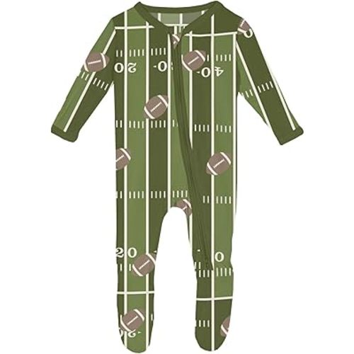 KicKee Baby & Toddler Zipper Footie – Ultra-Soft Viscose from Bamboo Pajamas with Flip Paws & Grips
