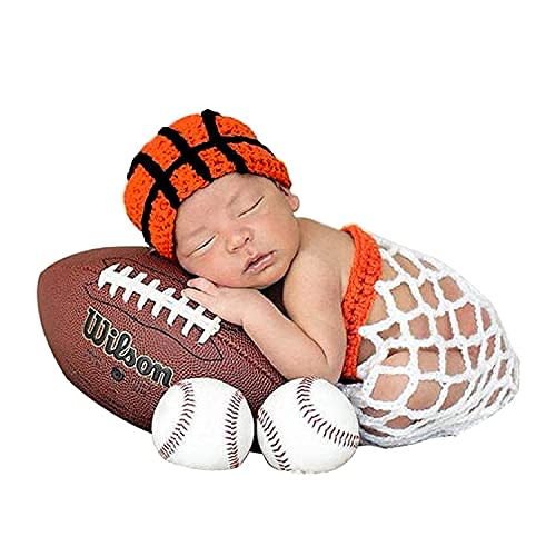 Brenaly Newborn Photography Prop Infant Baby Boxing Gloves Pant Crochet Costume Knitted Shoot Outfits Knitted for 6-12 Months