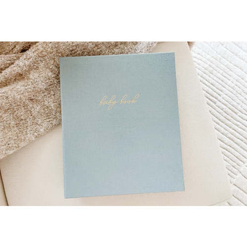 First Year Baby Memory Book - Dusty Blue