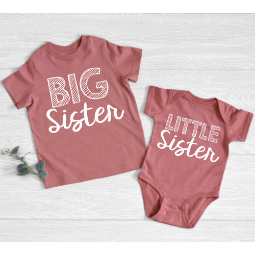 Pink Sister Shirts, Big and Little Sister Shirt, Matching Sister Shirt, Shirt for Big Sister, Coming Home Outfit, Matching, Sister Gift