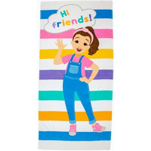 Franco Ms. Rachel Kids Super Soft Cotton Bath/Pool/Beach Towel, 58 in x 28 in, (Officially Licensed Product)