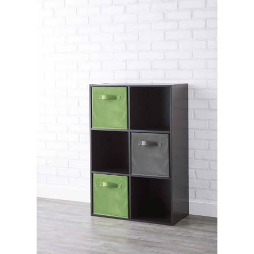 Mainstays 6-Cube Organizer, Multiple Colors, 6 storage shelves