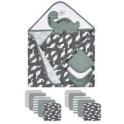 Gerber Organic Towels and Washcloths Bath Bundle, 14pc (Baby Boys)