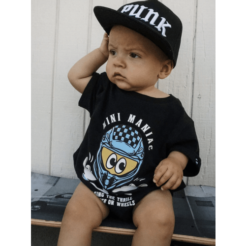Mini Maniac Baby Romper | Little Trouble