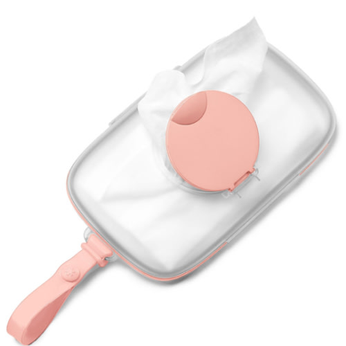 Blush Grab & Go Snug Seal Wipes Case | skiphop.com