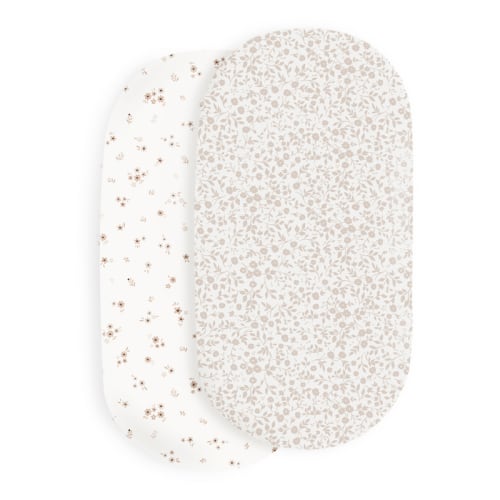 Organic Bassinet Sheet - Bloom & Gardenia