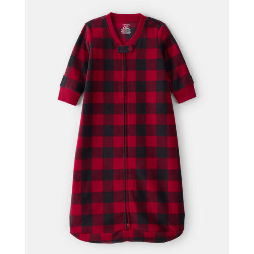 Baby Checkered Print Loose Fit Long-Sleeve Wearable Blanket - Carter's | Carter's