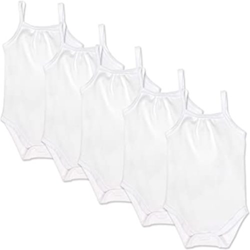HonestBaby Multipack One-piece Cami Bodysuits 100% Organic Cotton for Baby Girls