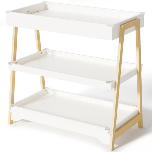 Latitude Run® Baby Wooden Changing Table With Pad | Wayfair