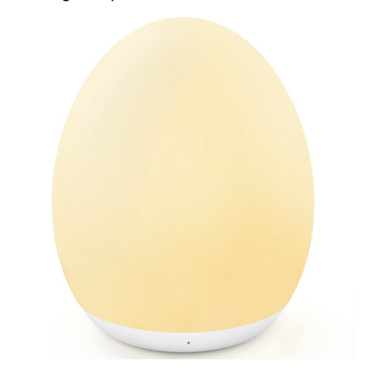 MediAcous Night Light for Kids, Baby Egg Light for Nursery, 7 Colors Changing & Stepless Dimming, Soft Silicone Touch Night Lamp with 1 Hour Timer, Rechargeable Nursery Night for Breastfeeding