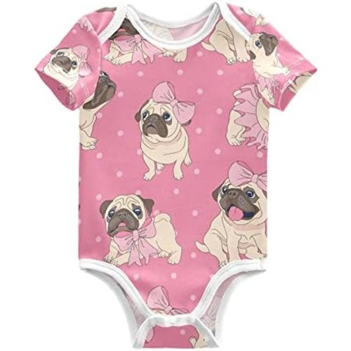 Baby Bodysuits Cute Cats Short Sleeve Cotton Baby Suits for Boys Girls 0-24 Months