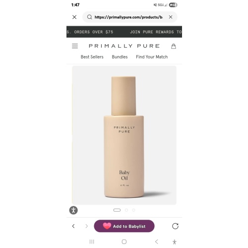 BABY OIL | organic baby oil - Primally Pure Skincare