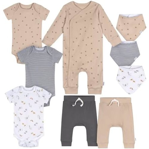 Gerber unisex-baby 9-piece Bundle Set